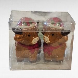 Highland Cow Salt and Pepper Shakers